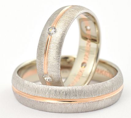 snubní prsteny s brilianty dokola 026A